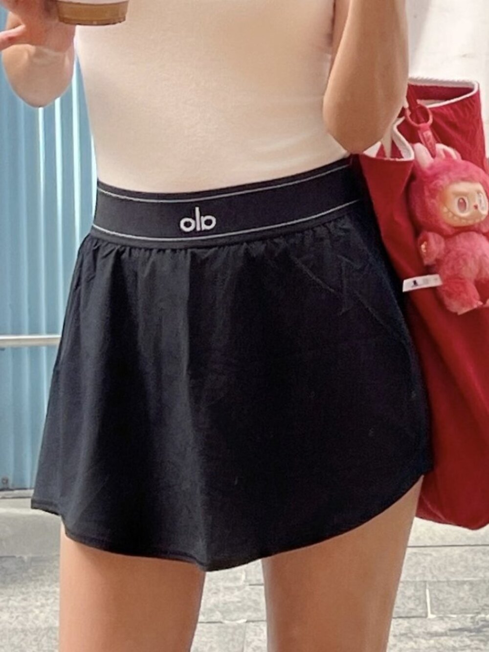 NWT Alo Yoga Black Match Point Tennis Skirt🩰(Built-in Shorts) Fast shipping🚚